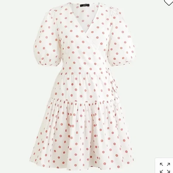 j crew red polka dot dress J Crew Black Red Polka Dot Dress size S 6 Career Cocktail A Line new